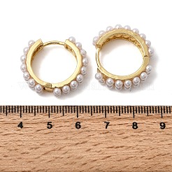 Boucles d'oreilles créoles rondes en laiton&nbsp;EJEW-H180-11G