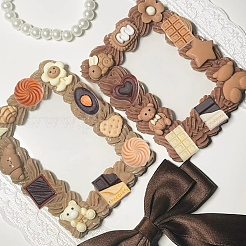 100 Stück 3 Stile Harz-Decoden-Cabochons&nbsp;RESI-SP0001-28