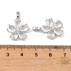 Pendenti in ottone e zirconi trasparenti&nbsp;KK-G558-05P