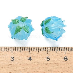 Perles vernissées manuelles&nbsp;LAMP-F041-02-A07