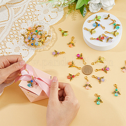 Decorazioni pendenti in acrilico 36 pz 9 colori&nbsp;HJEW-FH00015