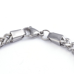Anlaufgeschützte Unisex-Weizenkette aus 304 Edelstahl&nbsp;SJEW-L198-001P
