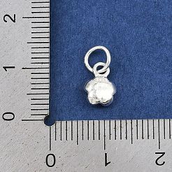 925 dijes de flores de plata de ley.&nbsp;STER-K183-14S