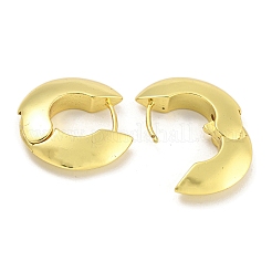Boucles d'oreilles créoles en laiton plaqué or pour femmes&nbsp;EJEW-G410-62G