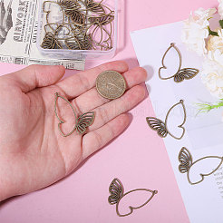 24 pièces pendentifs en alliage de style tibétain&nbsp;FIND-CA0003-25B