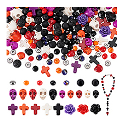 Kits de perles à faire soi-même sur le thème d'Halloween&nbsp;DIY-PH0030-27