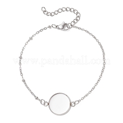 Herstellung von Satellitenkettenarmbändern aus Edelstahl 304&nbsp;BJEW-JB13164-04
