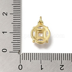 Gestell Messing micro ebnen Zirkonia Anhänger&nbsp;KK-G500-21G