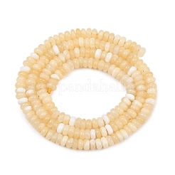 Fili di perline giada gialla naturale&nbsp;GG-NH0014-B02
