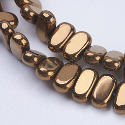 Chapelets de perles en hématite synthétique sans magnétiques&nbsp;G-J382-4x8x2mm-A07