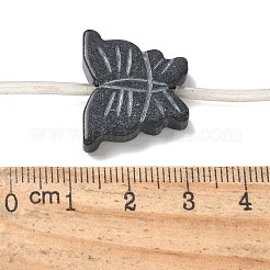Natürlichen schwarzen Steinperlen Stränge&nbsp;G-B136-A07