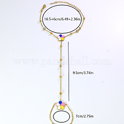 Edelstahl-Emaille-Gliederringarmbänder&nbsp;SJ3386