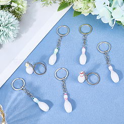 16 porte-clés pendentif en alliage de résine 8 couleurs&nbsp;KEYC-SP0001-36