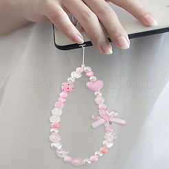 1 Stück Handy-Lanyard mit Kunstharzperlen&nbsp;AJEW-LP0004-38