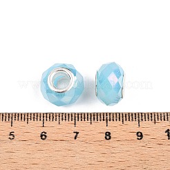 Abalorios europeos imitación de cristal de jade&nbsp;GPDL-N004-B14mm-A03