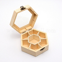 Boîte retournée en bois&nbsp;OBOX-WH0007-13