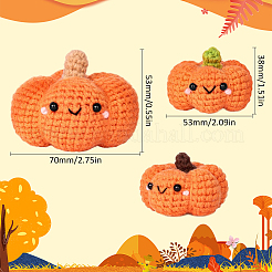 1 Set DIY-Kürbis-Stricksets mit Halloween-Motiv für Anfänger&nbsp;DIY-SC0026-82