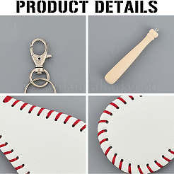 Kits de fabrication d'étiquettes de bagages à thème baseball&nbsp;DIY-CL0002-24A