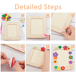 DIY-Bastelset mit Blumen- und Tierbilderrahmen&nbsp;DIY-OC0010-12