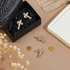 4 Stück florales Kreuz&nbsp;JEWB-FH0002-32G