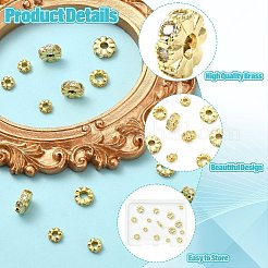 15 Stück Messing-Zirkonia-Abstandshalterperlen in 3 Stilen&nbsp;KK-CJ0003-84