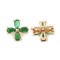 Barre distanziatrici in ottone con pavé di zirconi cubici&nbsp;KK-B090-04G-03