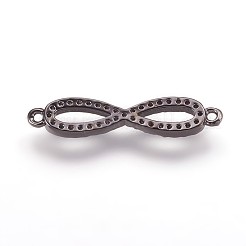 Liens en laiton avec zircone cubique&nbsp;ZIRC-K070-11