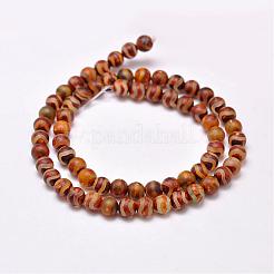 Lo stile tibetano naturale dzi borda i fili&nbsp;G-P229-A-07A-6mm