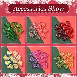 60 brin de perles de verre transparentes de 6 couleurs.&nbsp;EGLA-FS0001-44
