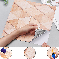 Autocollants muraux anticollision pvc 3d autocollants motif brique&nbsp;DIY-WH0217-17B