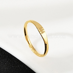 Glatte Bandringe aus Edelstahl 304&nbsp;RJEW-P151-01G-02