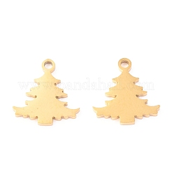 Breloques de Noël en acier inoxydable 304&nbsp;STAS-O142-18G