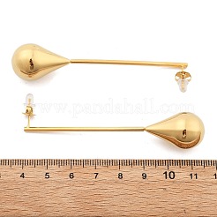 Tropfenförmige Ohrstecker aus Edelstahl 304&nbsp;EJEW-M101-03G