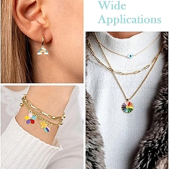 40pcs 10 styles de pendentifs en émail en alliage&nbsp;ENAM-YW0005-54