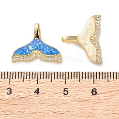 Pendentifs en laiton zircon cubique transparent&nbsp;KK-S048-05G
