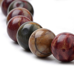 Jaspe polychrome naturel/pierre de Picasso/brins de perles de jaspe de Picasso&nbsp;G-S259-23-12mm