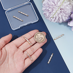 6 Stk. Messing Micro Pave Zirkonia Anhänger&nbsp;KK-BC0014-67