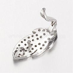 Messing Micro Pave Zirkonia Enhancer Shortener Kautionen&nbsp;ZIRC-P048-10P