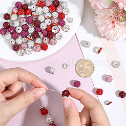 Kits de fabrication de bracelets de perles à faire soi-même pour la Saint-Valentin&nbsp;DIY-PA0001-80B