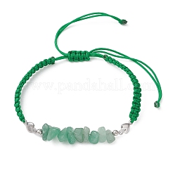 Bracelets à maillons en éclats de pierres précieuses naturelles&nbsp;BJEW-JB13104