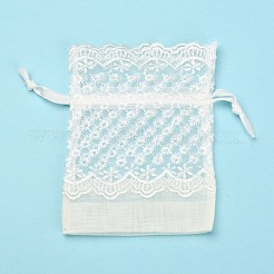 Organza Geschenktüten mit Spitze&nbsp;OP-R034-10x14-04