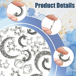 60 pz 6 stili pendenti in lega stile tibetano&nbsp;TIBE-FS0003-22