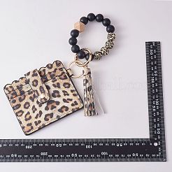 Portachiavi da polso in pelle portafoglio braccialetto per donna&nbsp;JX633A