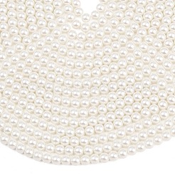 Umweltfreundliche runde Perlenstränge aus gefärbtem Glasperlen&nbsp;X-HY-A002-6mm-RB001