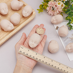 Puppenkopf aus Gummi&nbsp;DIY-WH0671-035