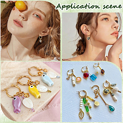 Pendientes de aro de acero inoxidable 201 con pasadores de acero inoxidable 304 para mujer&nbsp;EJEW-SC0001-99B