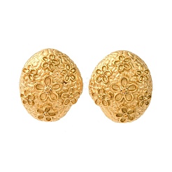 Pendientes de botón de acero inoxidable 304&nbsp;EJEW-R027-04G-02