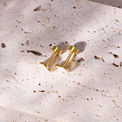 Boucle d'oreille à tige en acier inoxydable cœur 201&nbsp;NR5432-04