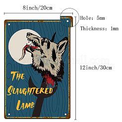 Metall-Eisen-Schild-Plakat&nbsp;AJEW-WH0157-399