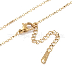 Collane a catena in acciaio inossidabile 304&nbsp;NJEW-P309-03G